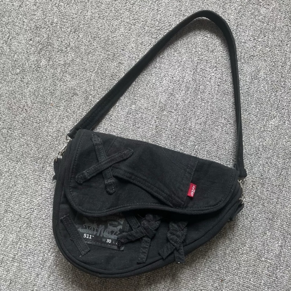 Remake Levis Jeans! One and only - Black Saddle Bag